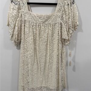 LOFT Cream Lace Blouse